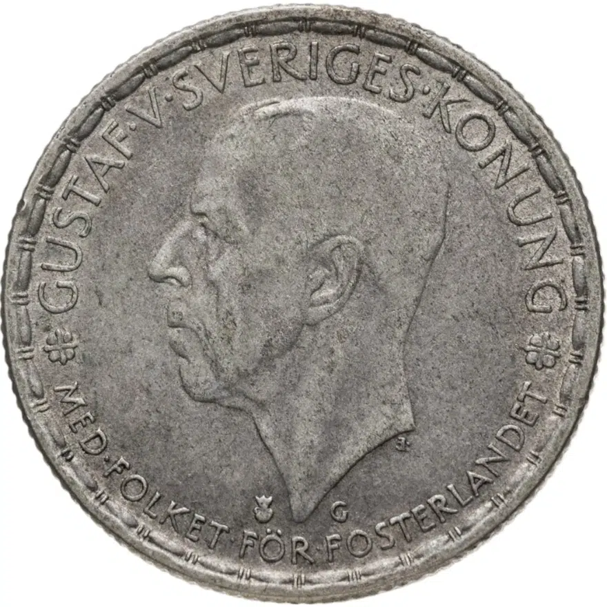 Швеция 1 крона (krona) 1943, реверс