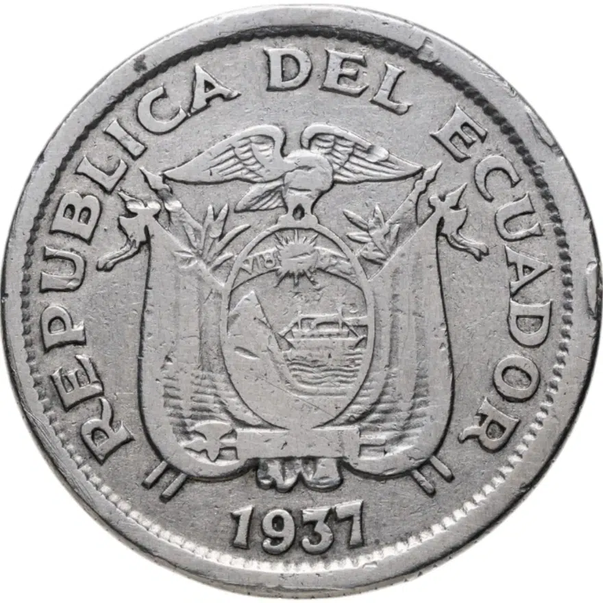 Эквадор 1 сукре (sucre) 1937, реверс