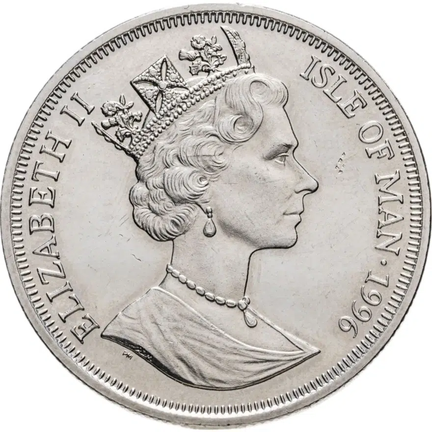 Остров Мэн 1 крона (crown) 1996 Легенда о Короле Артуре - Король Артур, реверс
