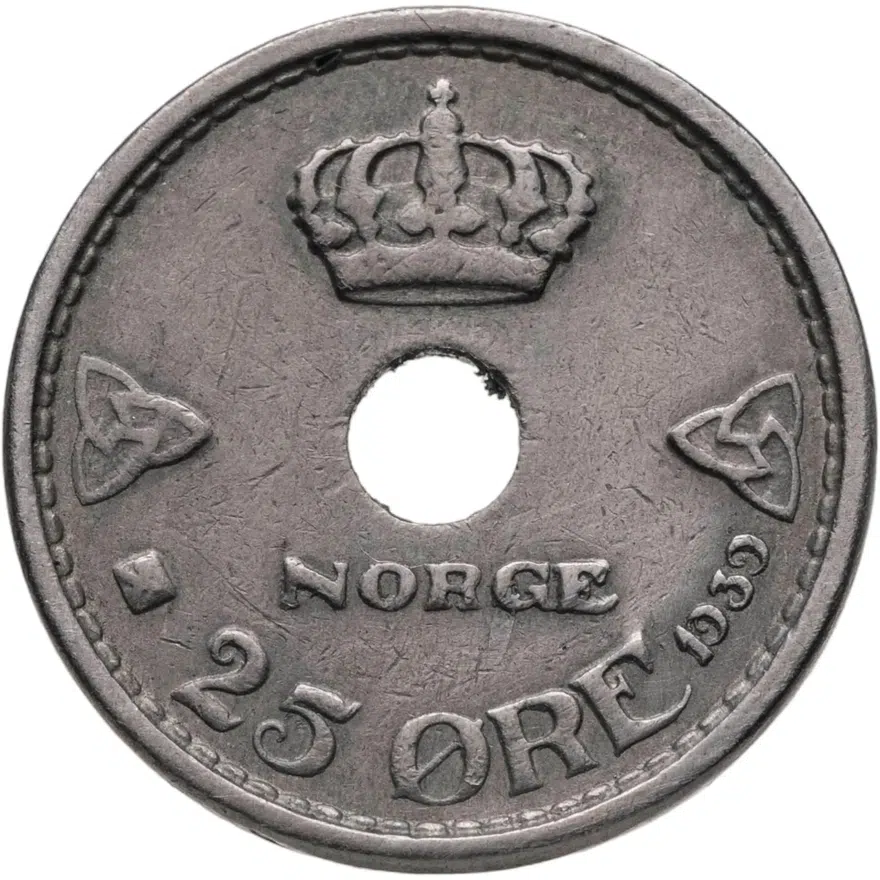 Норвегия 25 эре (ore) 1939