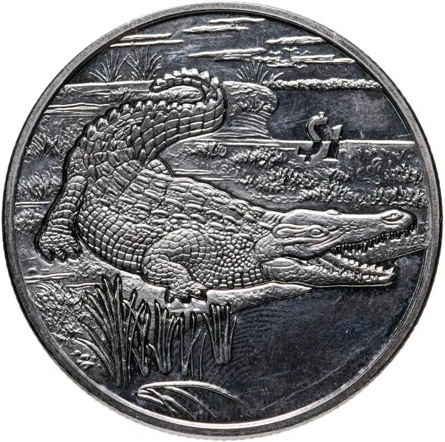 Сьерра-Леоне 1 доллар (dollar) 2005  Животные - Крокодил
