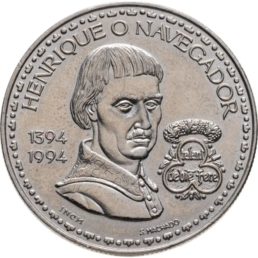 Португалия 200 эскудо (escudos) 1994  600 лет со дня рождения Генриха Мореплавателя