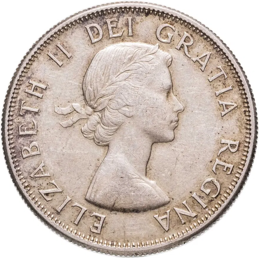 Канада 50 центов (cents) 1958, реверс