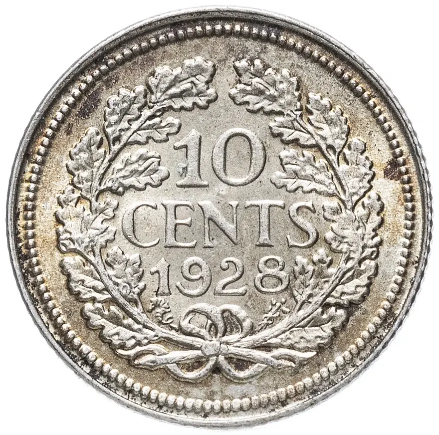 Нидерланды 10 центов (cents) 1928