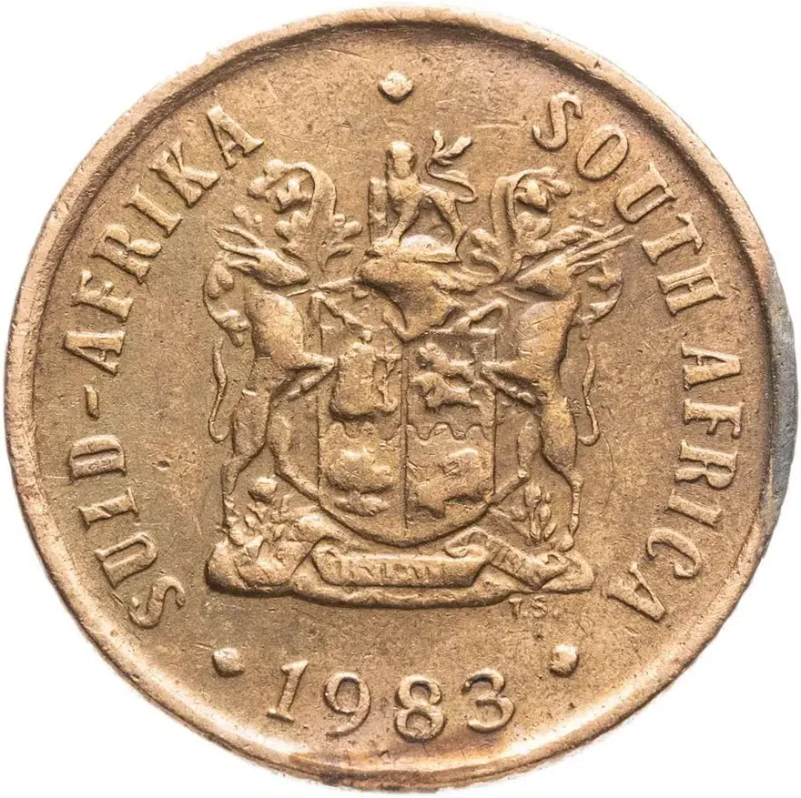 ЮАР 1 цент (cent) 1983, реверс