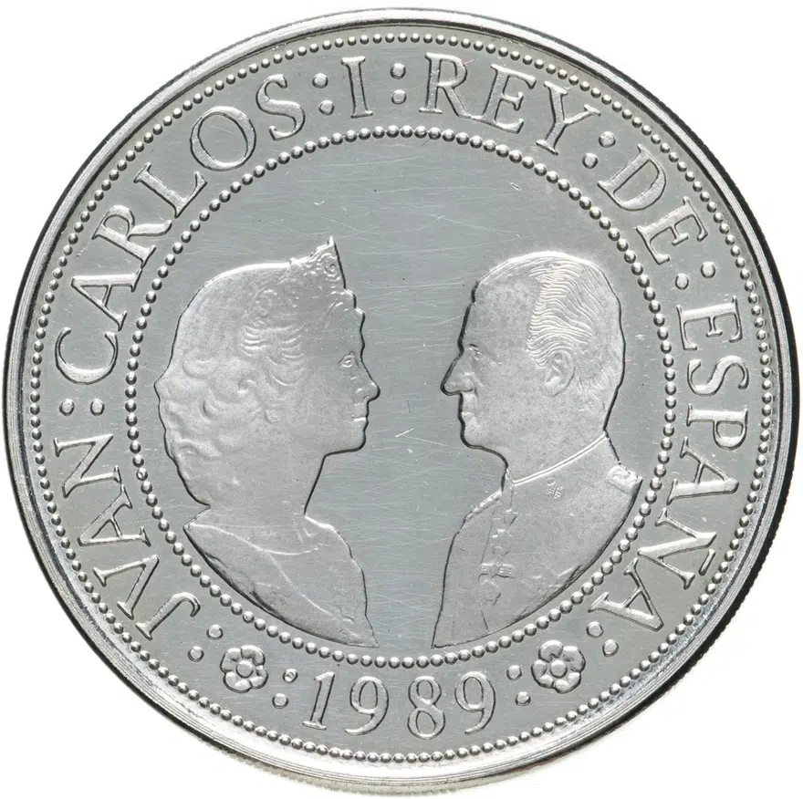 Испания 2000 песет (pesetas) 1989 "500 лет открытию Америки"