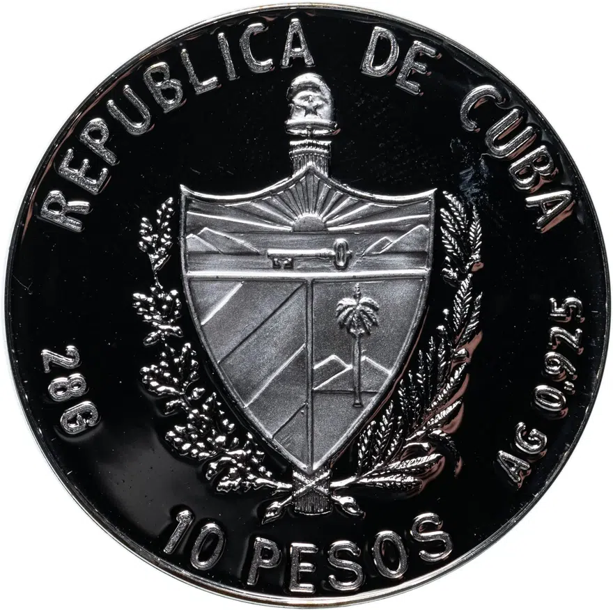 Куба 10 песо (pesos) 1990  XXV летние Олимпийские Игры, Барселона 1992 - Волейбол, реверс