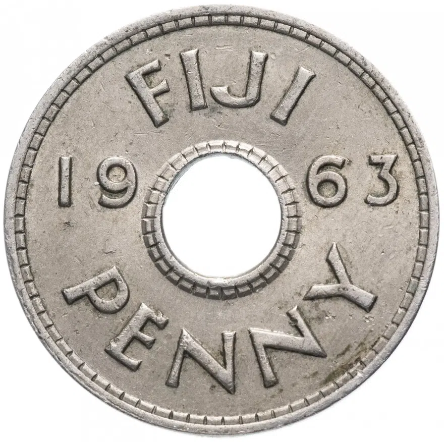Фиджи 1 пенни (penny) 1963, реверс