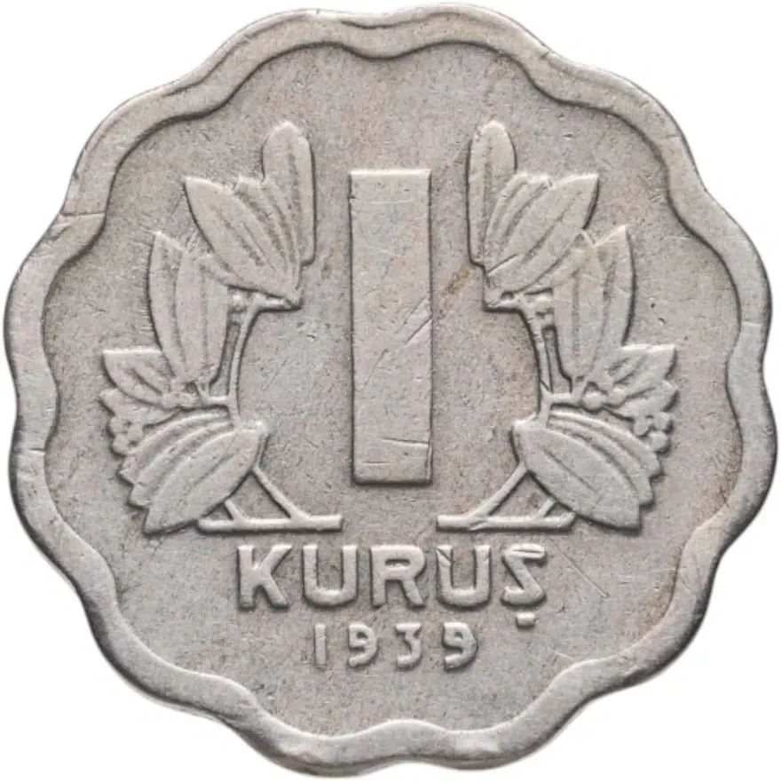 Турция 1 куруш (kurus) 1939