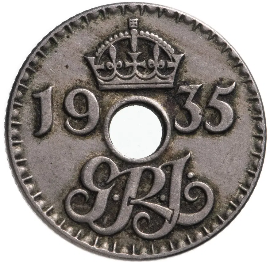 Новая Гвинея 6 пенсов (pence) 1935, реверс