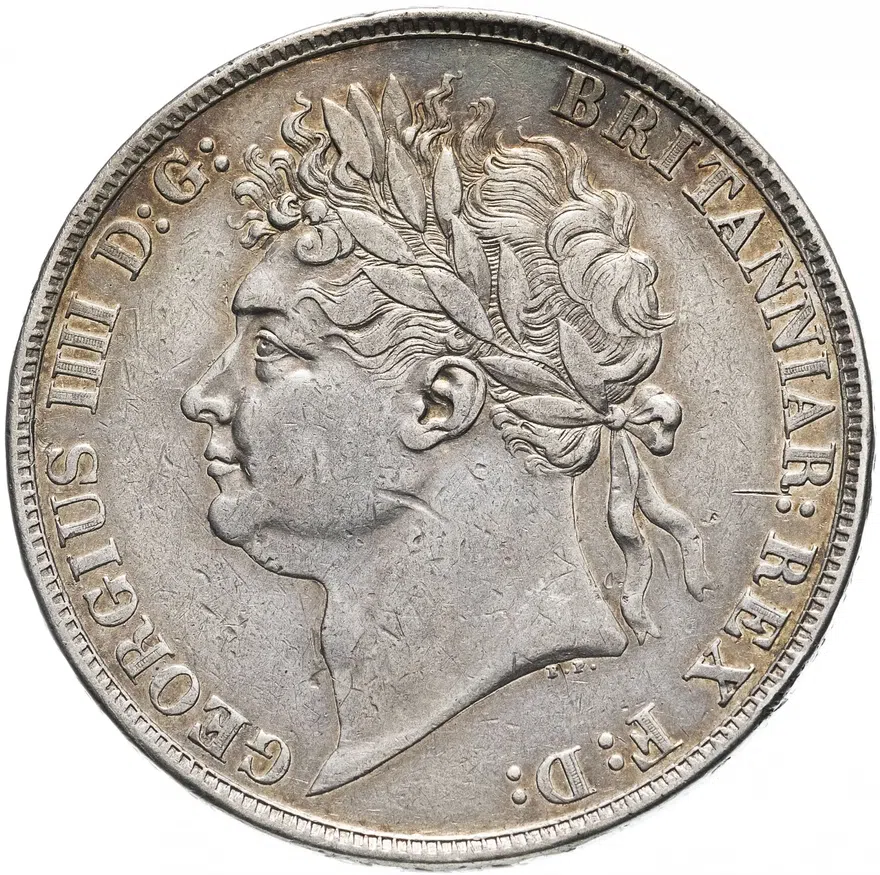 Великобритания 1 крона (crown) 1821, реверс