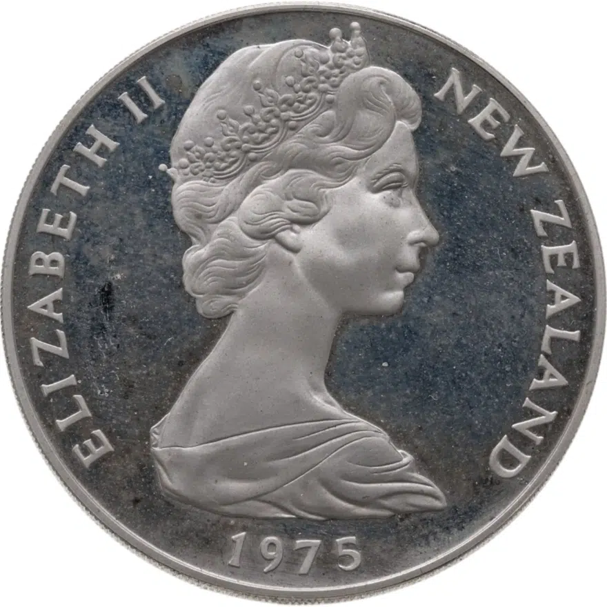 Новая Зеландия 1 доллар (dollar) 1975, реверс
