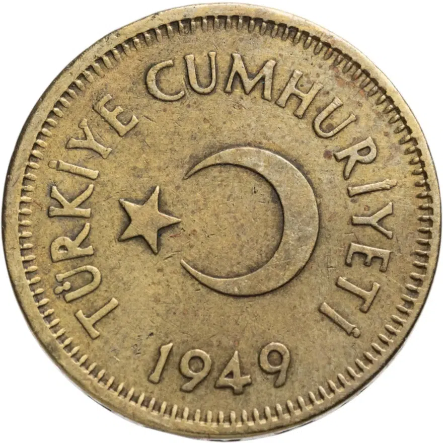 Турция 10 курушей (kurus) 1949