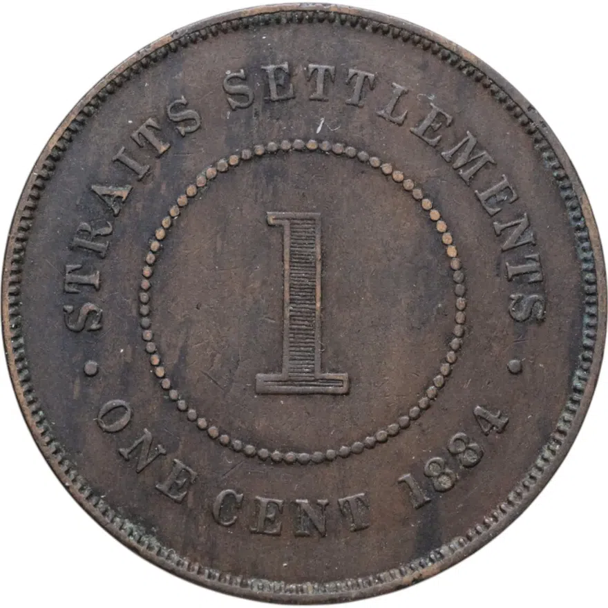 Стрейтс Сетлментс 1 цент (cent) 1884