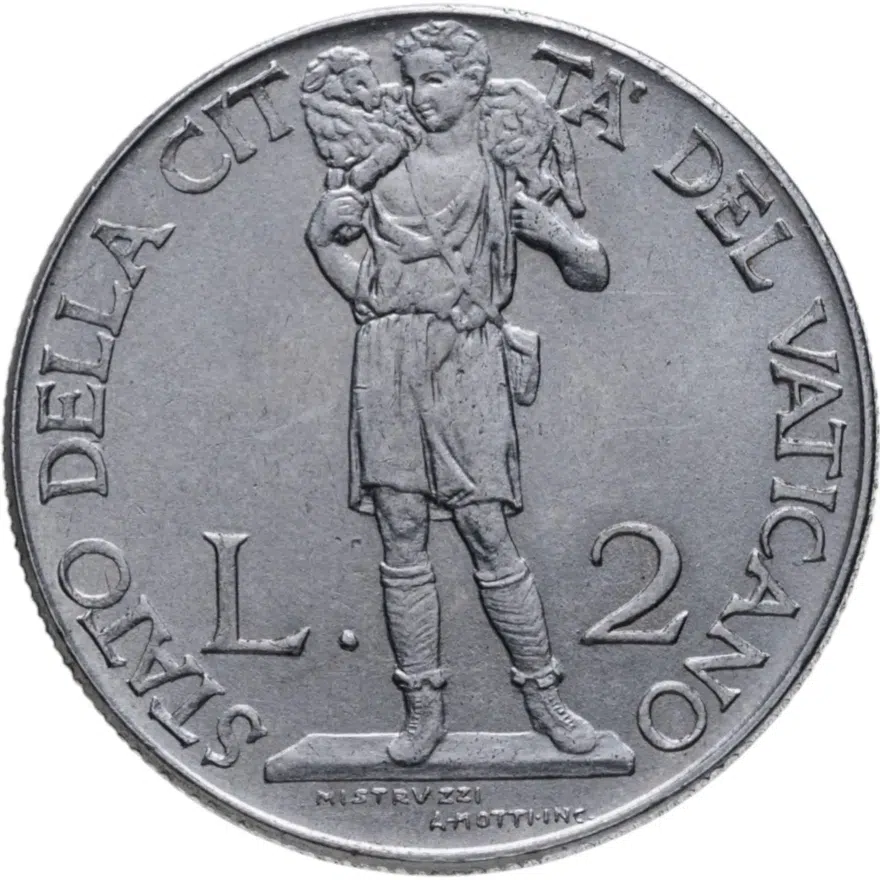 Ватикан 2 лиры (lire) 1941