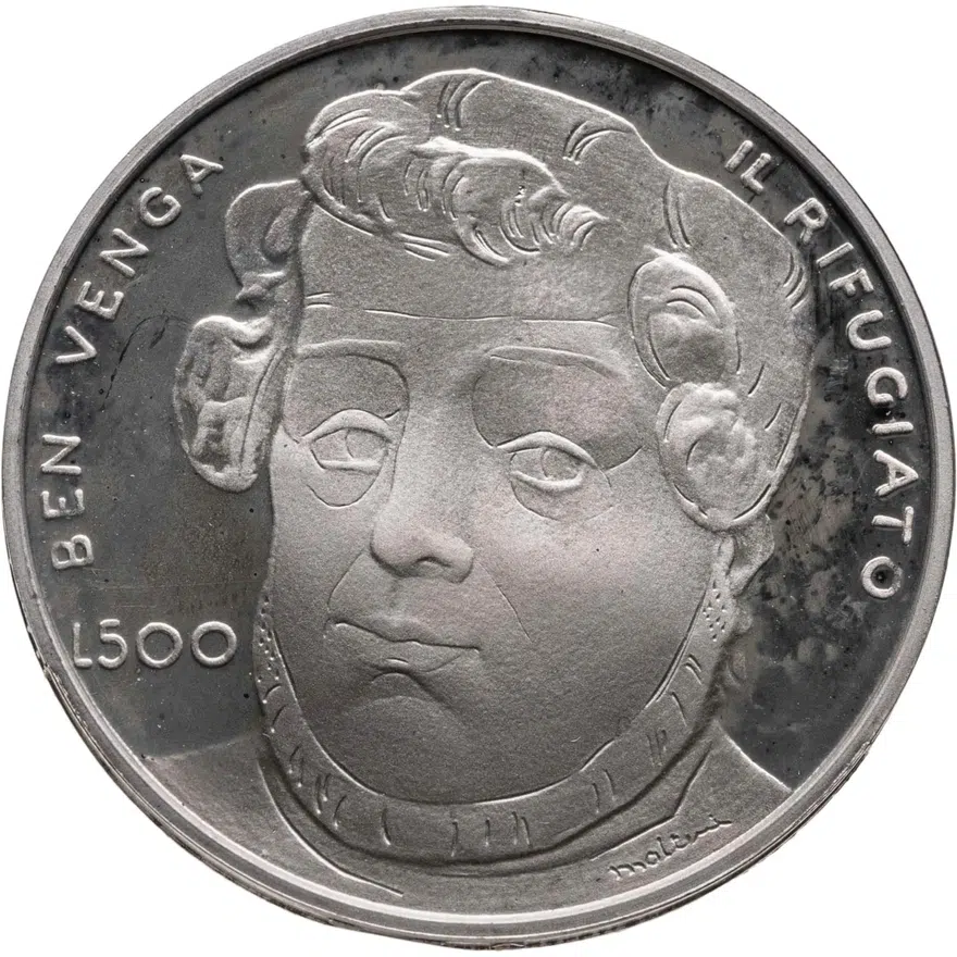 Сан-Марино 500 лир (lire) 1982  100 лет со дня смерти Джузеппе Гарибальди, реверс