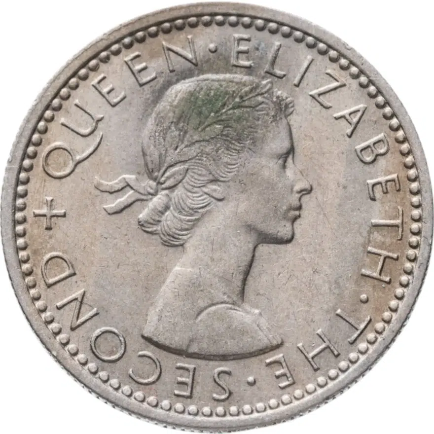 Родезия и Ньясаленд 6 пенсов (pence) 1956, реверс