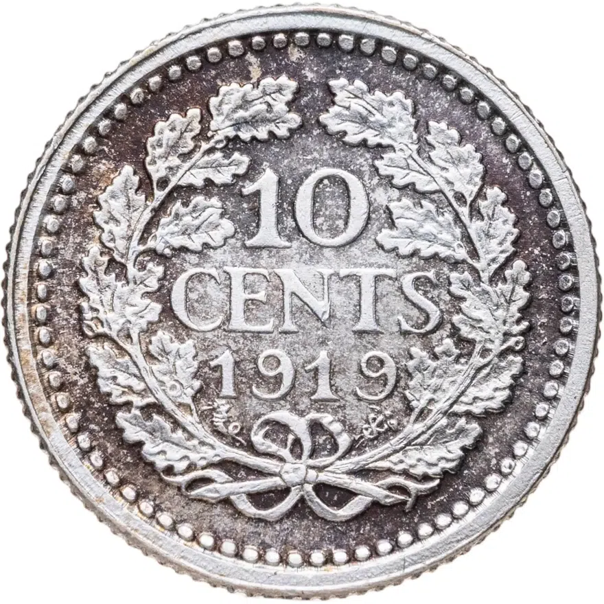 Нидерланды 10 центов (cents) 1919