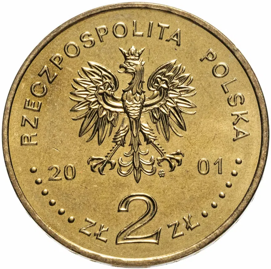 Польша 2 злотых (zlote) 2001  XII Международный конкурс скрипачей имени Генрика Венявского, реверс
