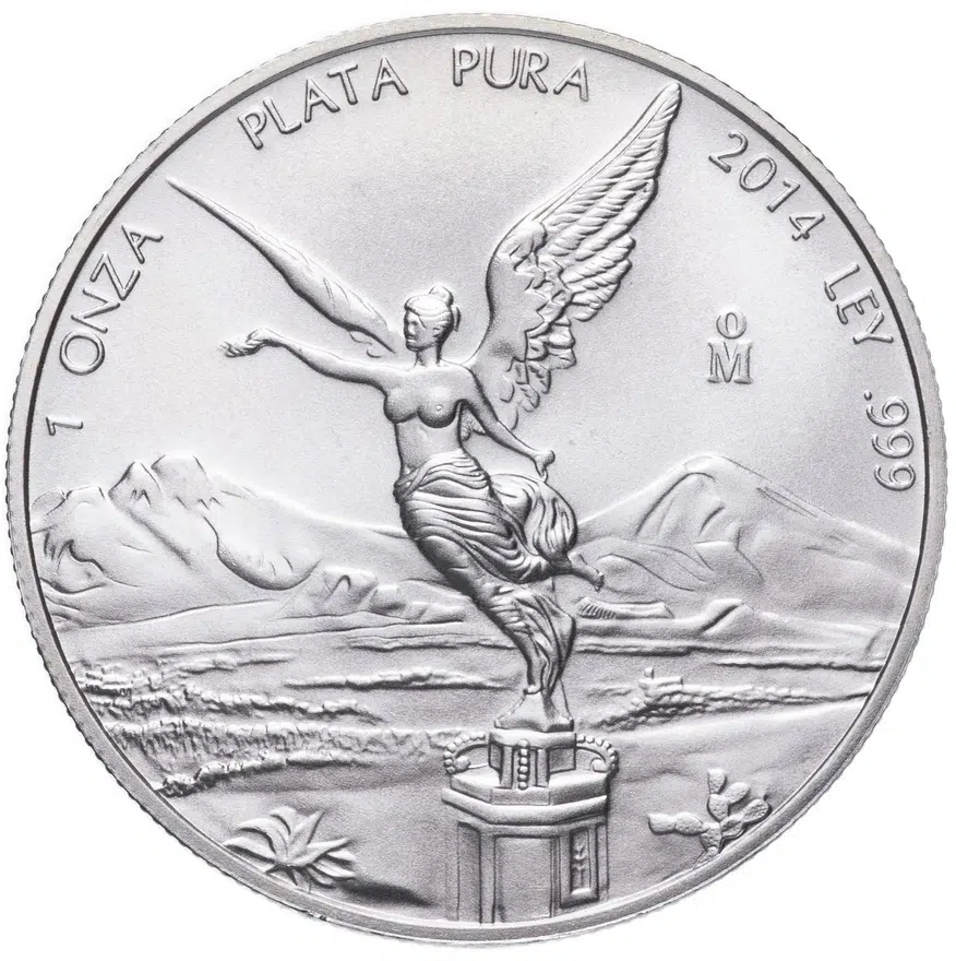 Мексика 1 унция (libertad) 2014 "Свобода", аверс