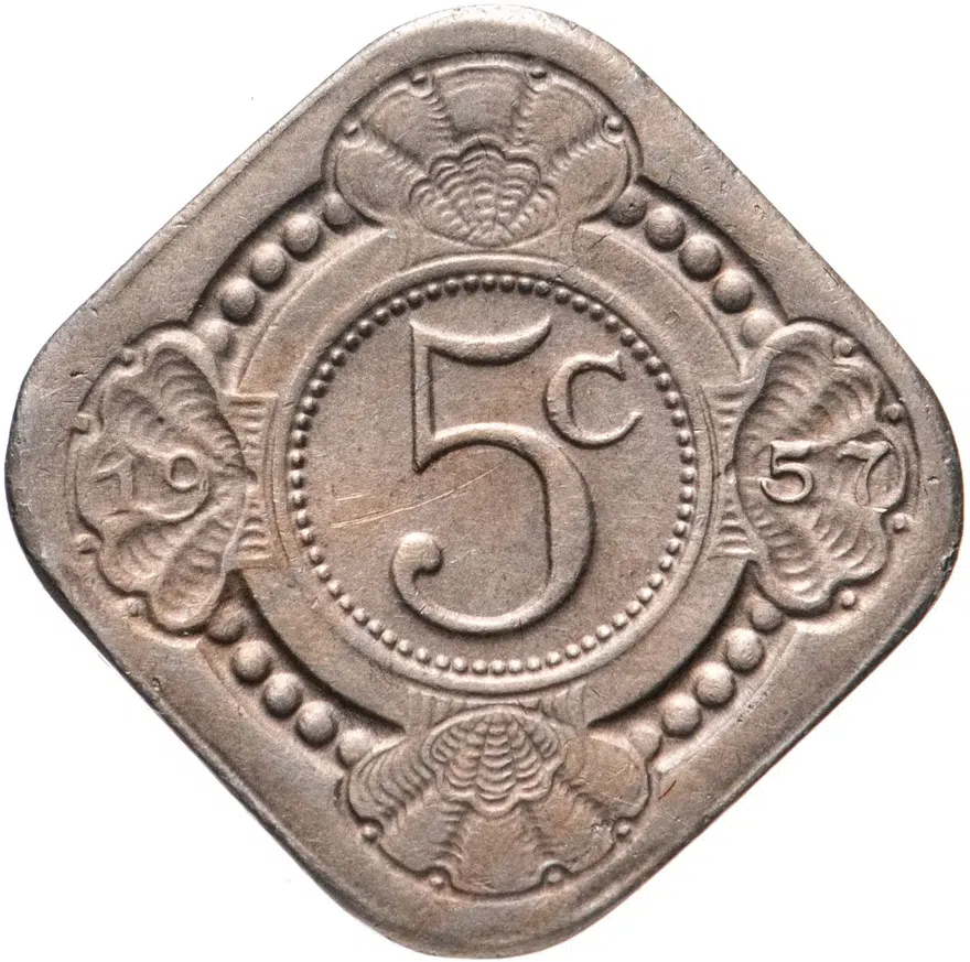 Нидерландские Антильские острова 5 центов (cents) 1957
