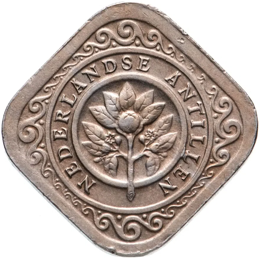 Нидерландские Антильские острова 5 центов (cents) 1957, реверс