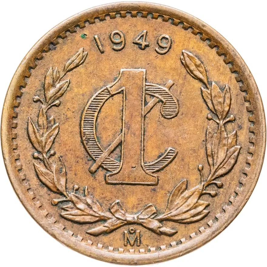Мексика 1 сентаво (centavo) 1949, аверс