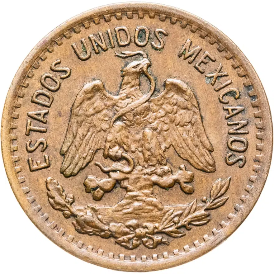 Мексика 1 сентаво (centavo) 1949, реверс