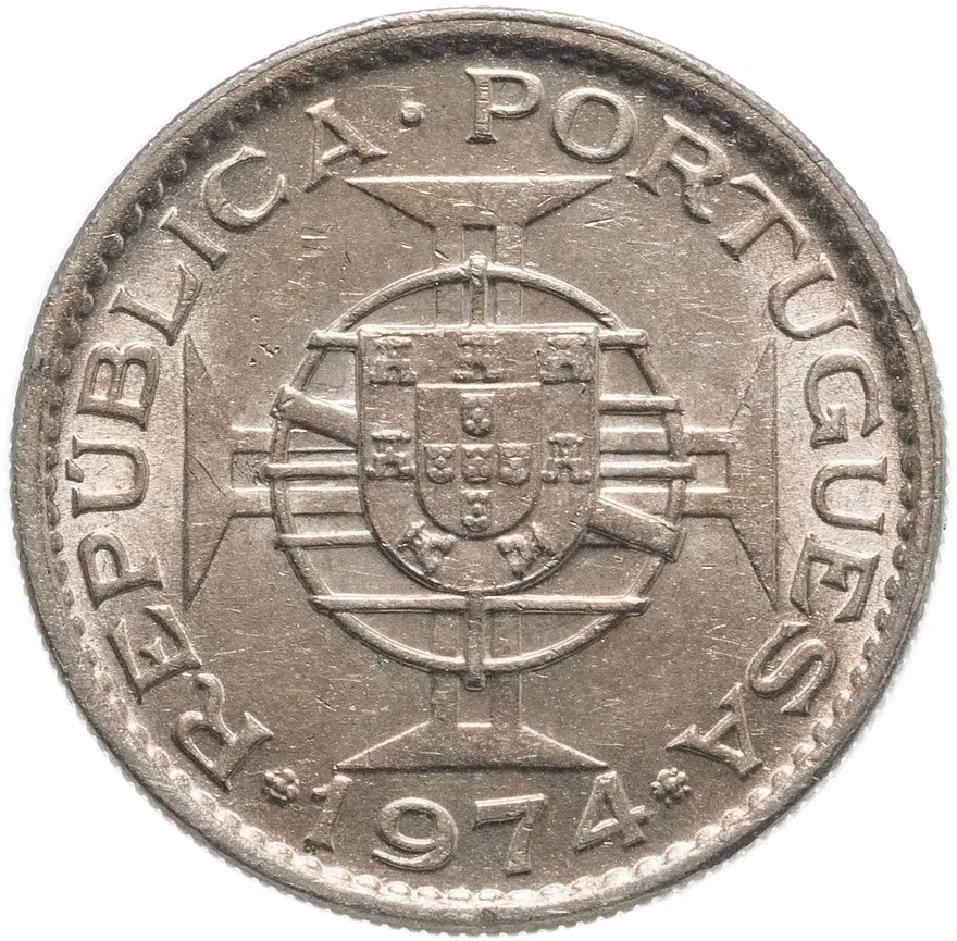 Ангола 2,5 эскудо (escudos) 1974, реверс