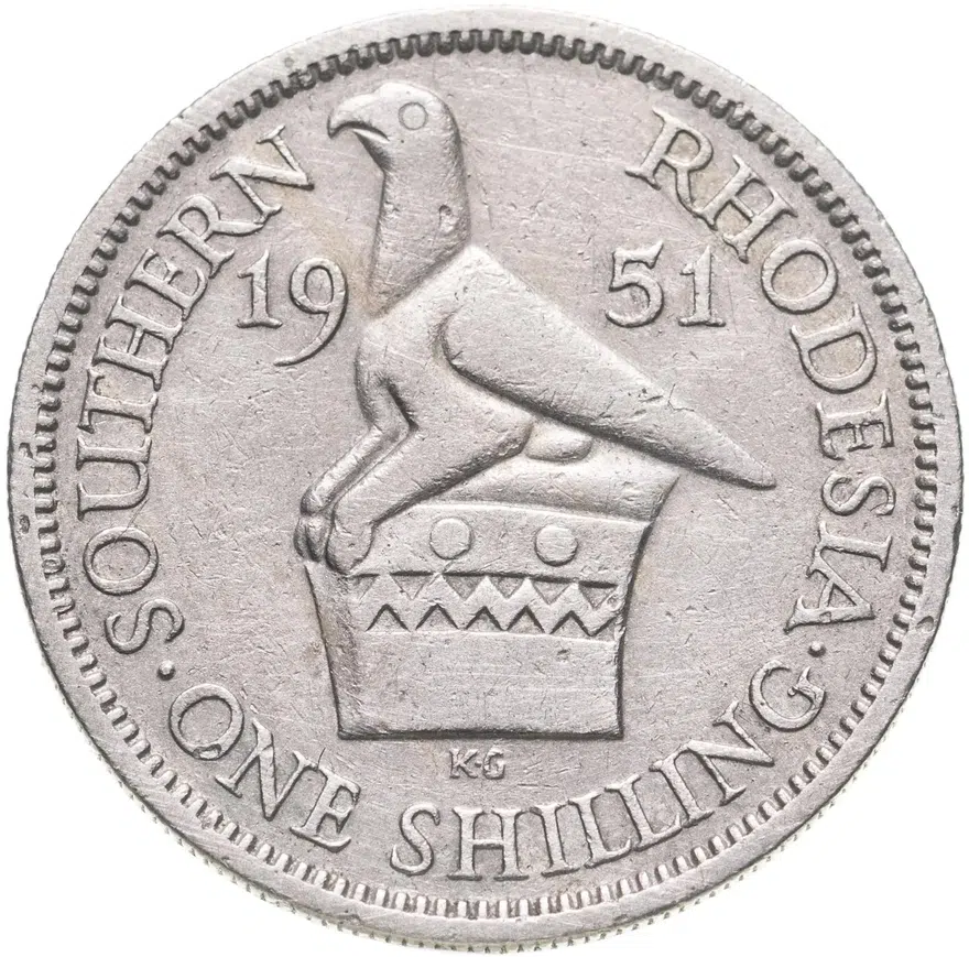 Южная Родезия 1 шиллинг (shilling) 1951, реверс
