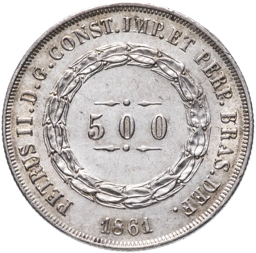 Бразилия 500 рейс (reis) 1861