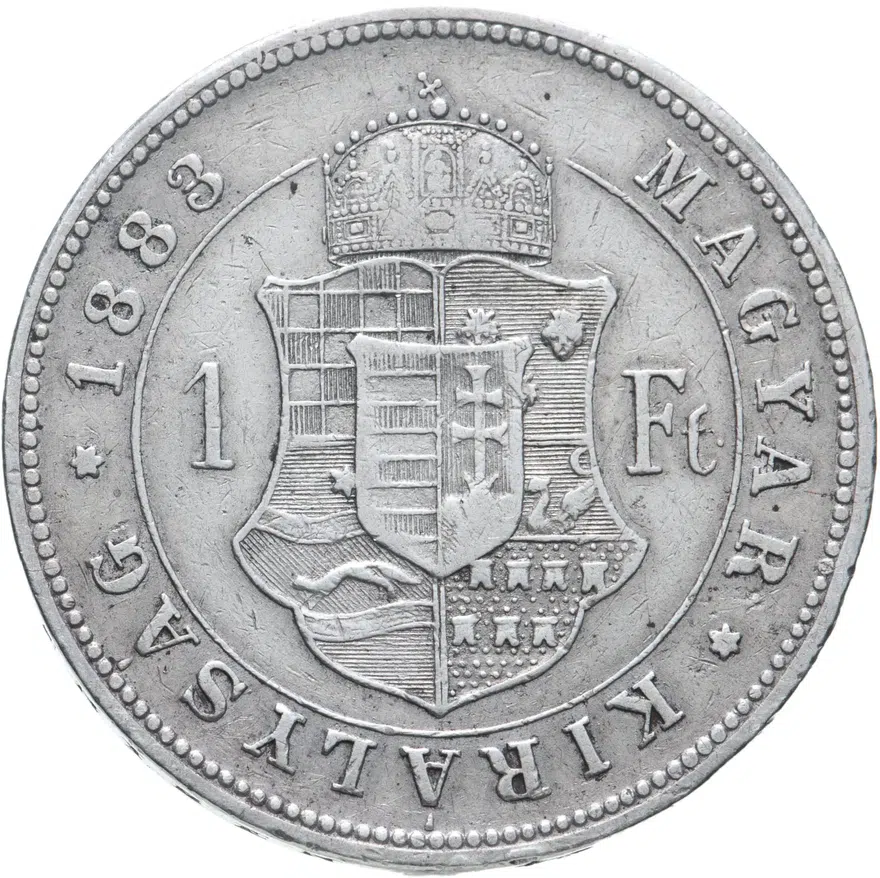 Венгрия 1 форинт (forint) 1883, реверс