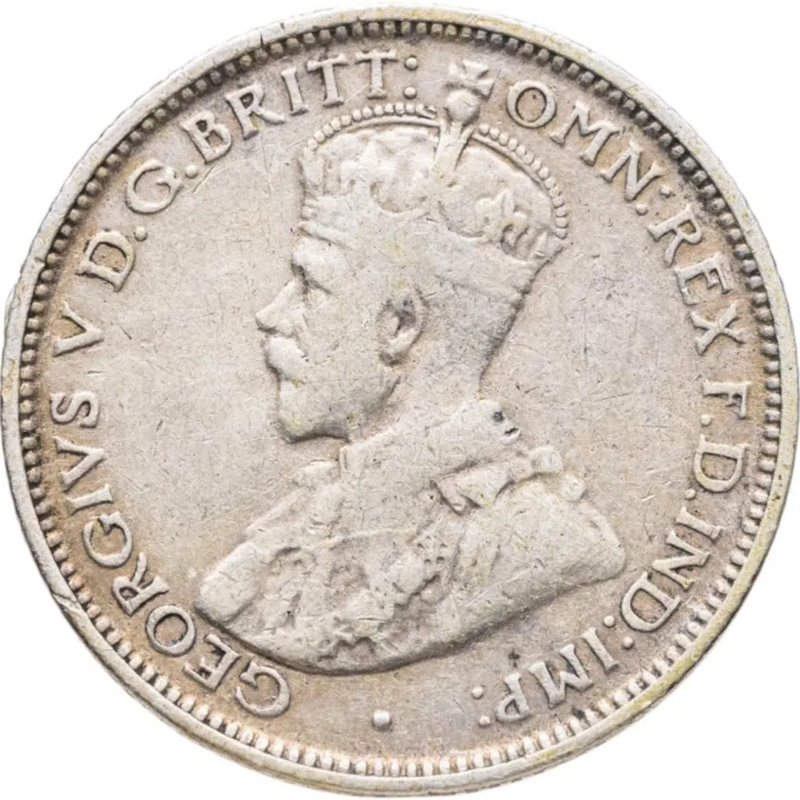 Австралия 6 пенсов (sixpence) 1912, реверс