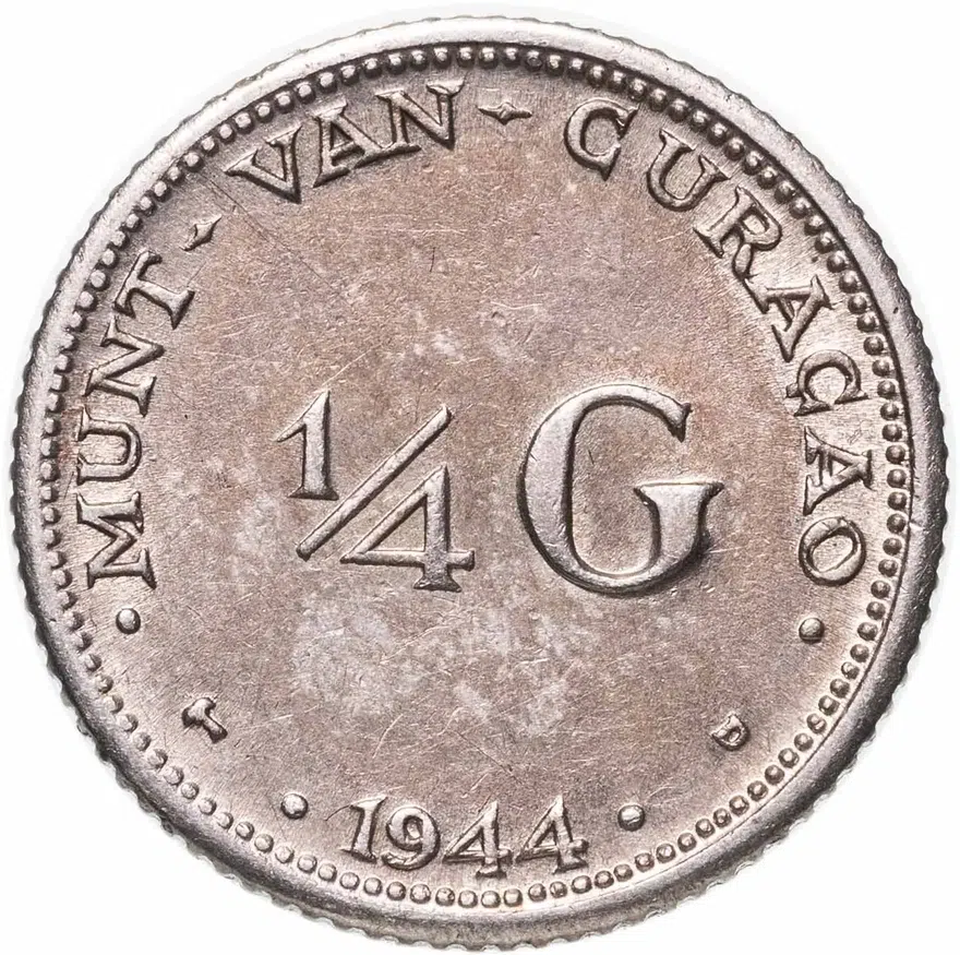 Кюрасао 1/4 гульдена (gulden) 1944, реверс