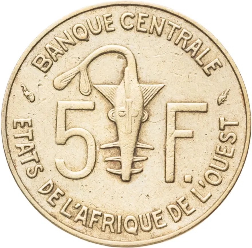 Западная Африка (BCEAO) 5 франков (francs) 1978