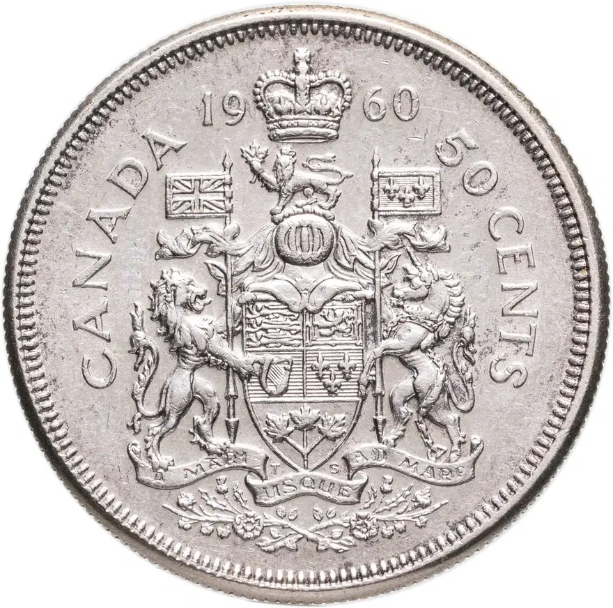 Канада 50 центов (cents) 1960
