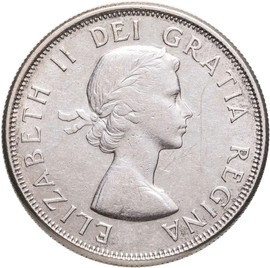 Канада 50 центов (cents) 1960, реверс