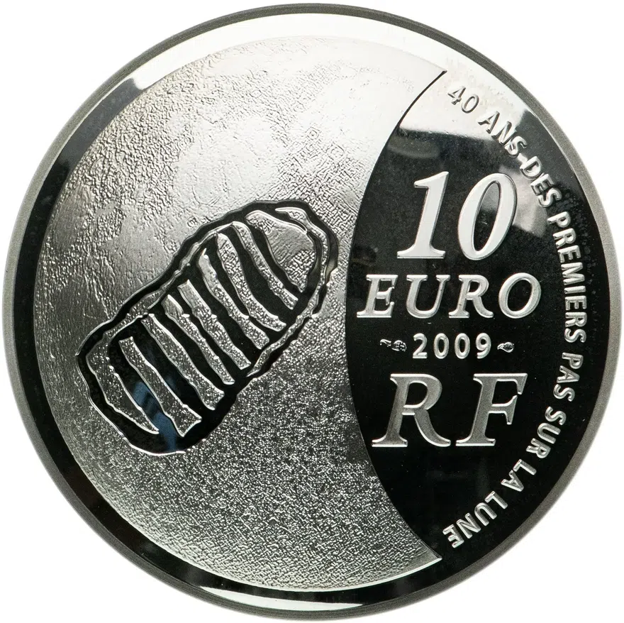 Франция 10 евро (euro) 2009  Международный год астрономии, в футляре, реверс