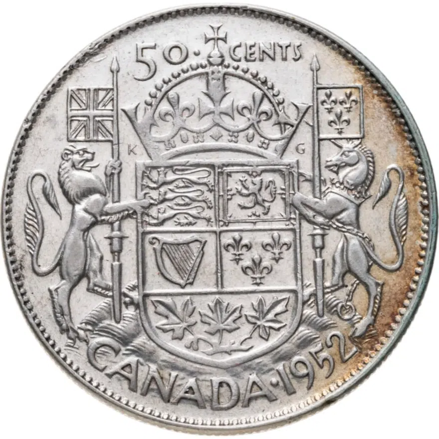 Канада 50 центов (cents) 1952