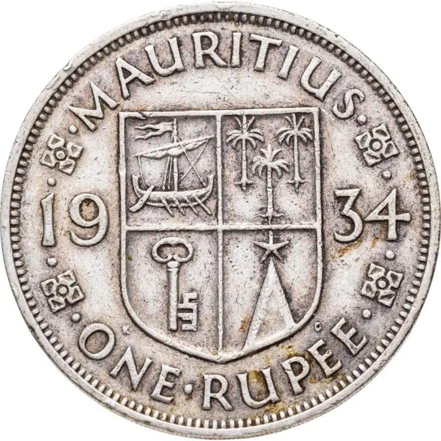 Маврикий 1 рупия (rupee) 1934
