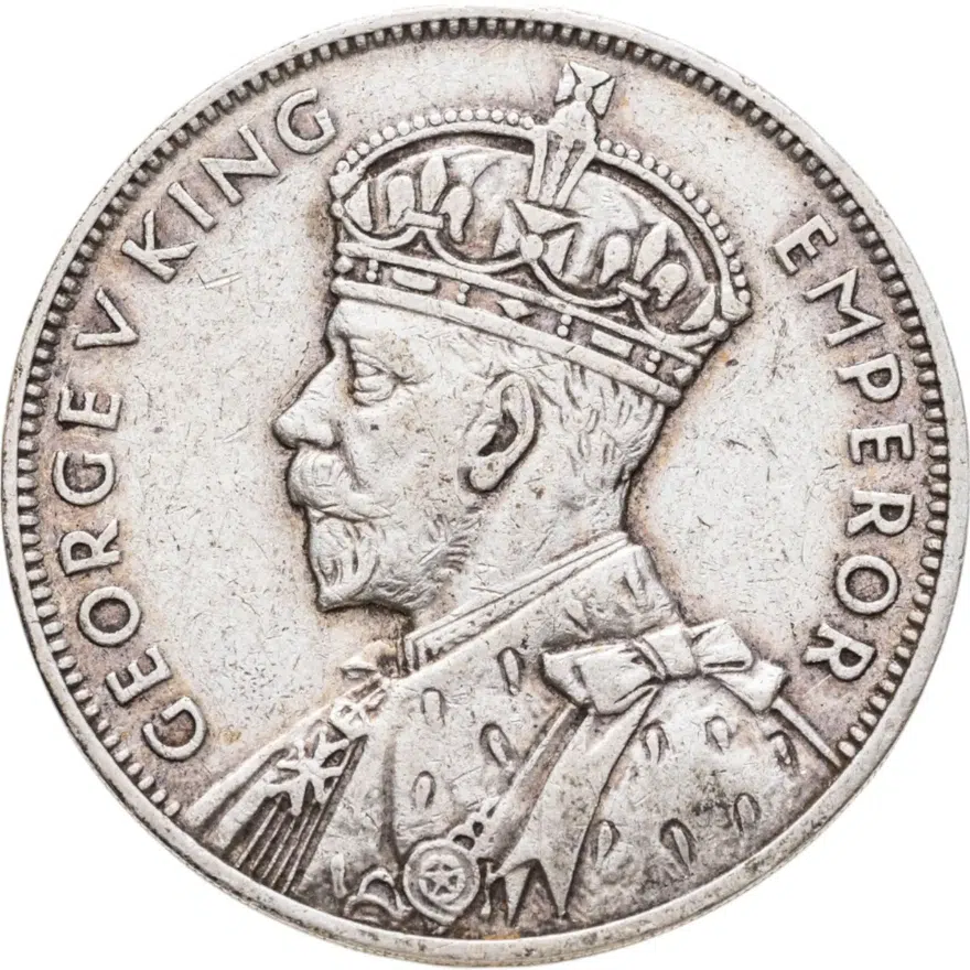 Маврикий 1 рупия (rupee) 1934, реверс
