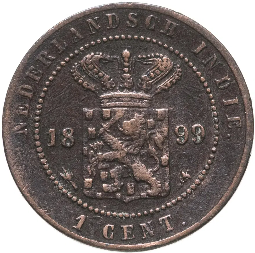 Голландская Ост-Индия 1 цент (cent) 1899, реверс