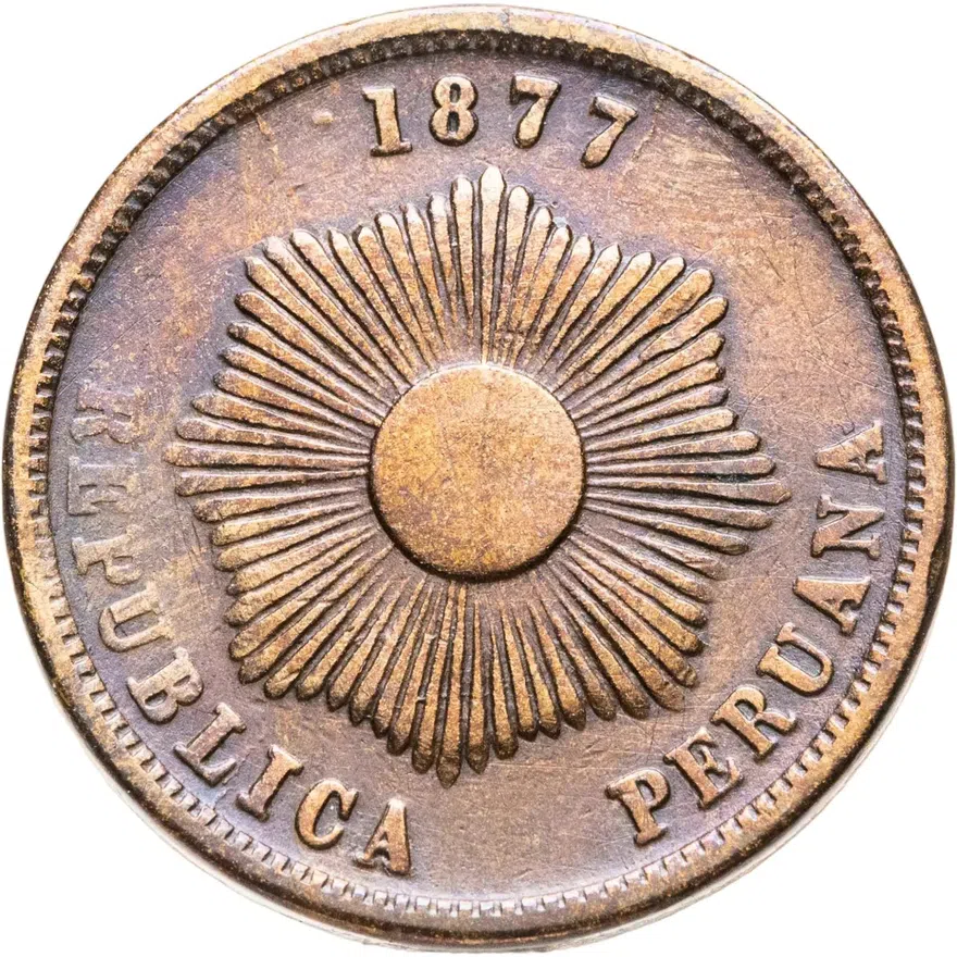 Перу 2 сентаво (centavos) 1877