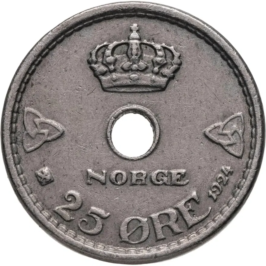 Норвегия 25 эре (ore) 1924