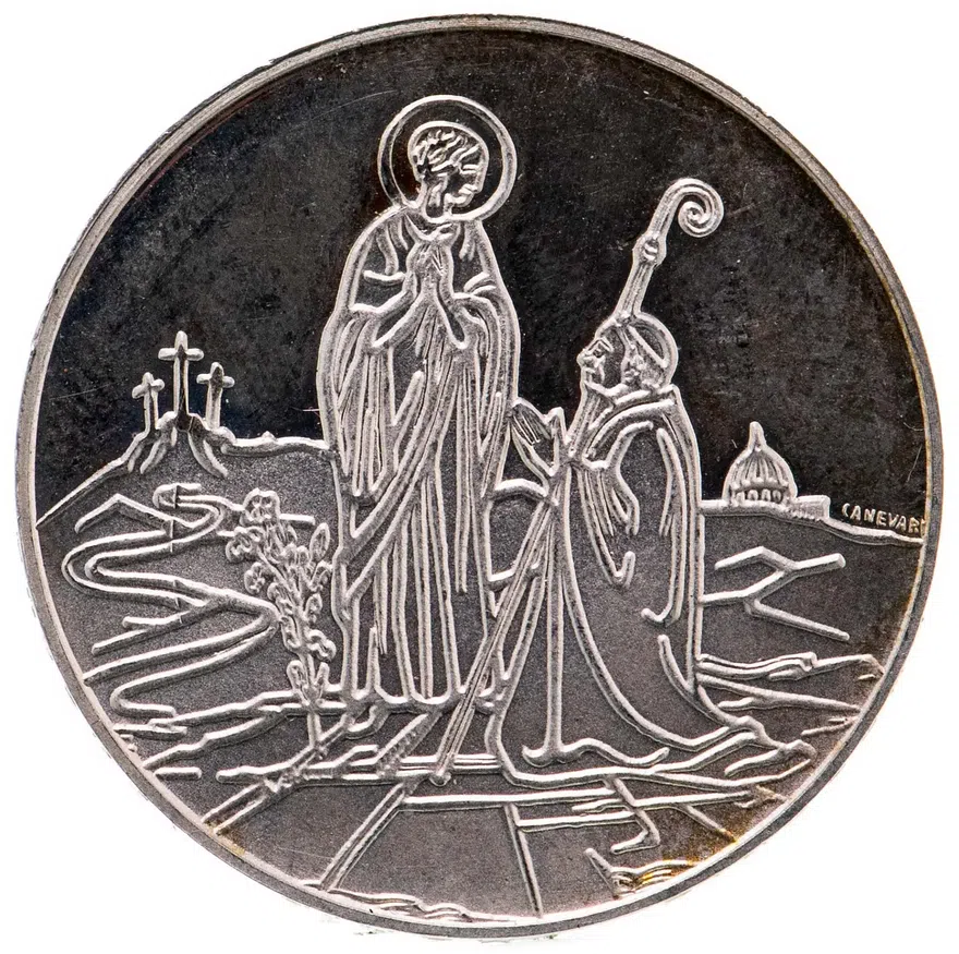 Ватикан 500 лир (lire) 1984 "2000 лет Пресвятой Деве Марии"