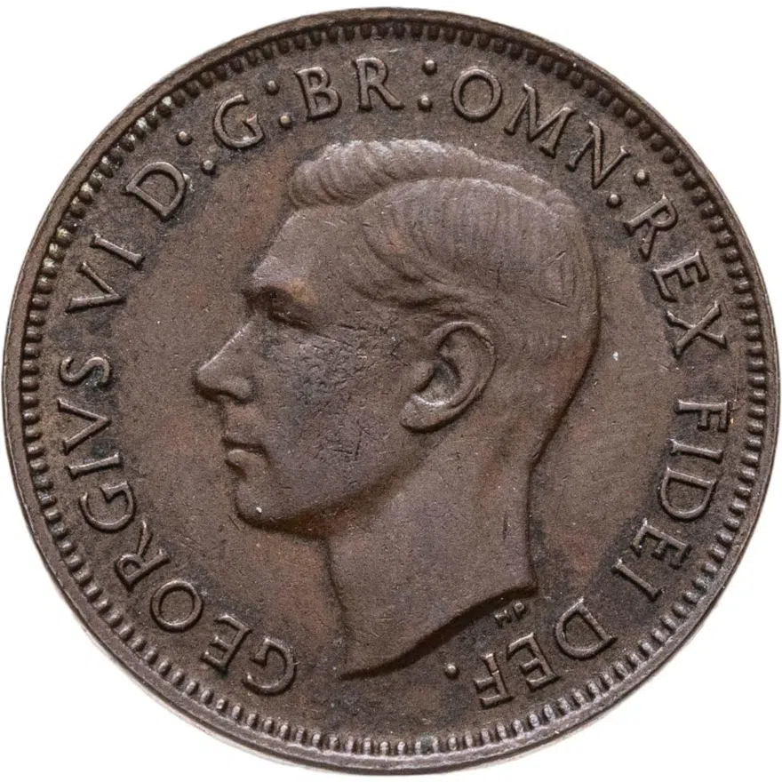 Великобритания 1 фартинг (farthing) 1952, реверс