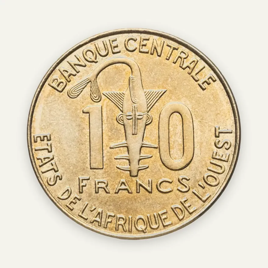 Западная Африка (BCEAO) 10 франков (francs) 2011, аверс