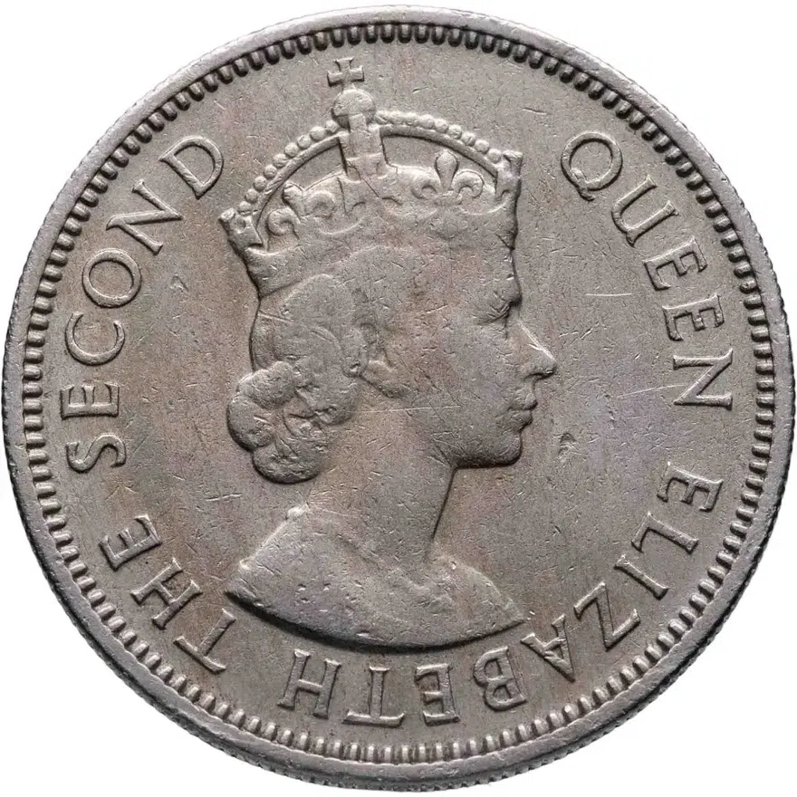Малайя и Британское Борнео 20 центов (cents) 1954, реверс