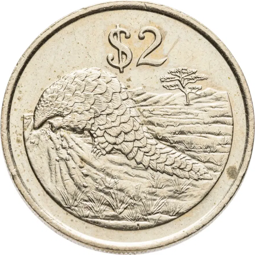 Зимбабве 2 доллара (dollars) 1997, реверс