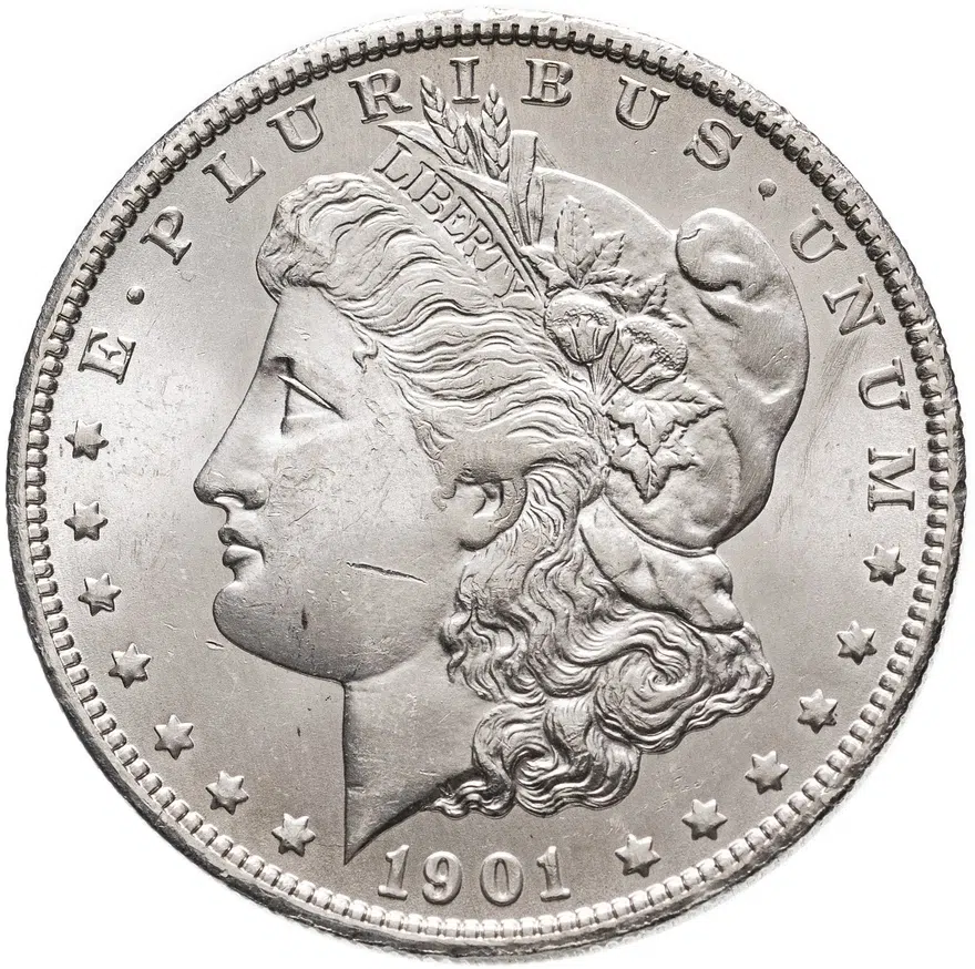 США  1 доллар (dollar) 1901 O Доллар Моргана, аверс
